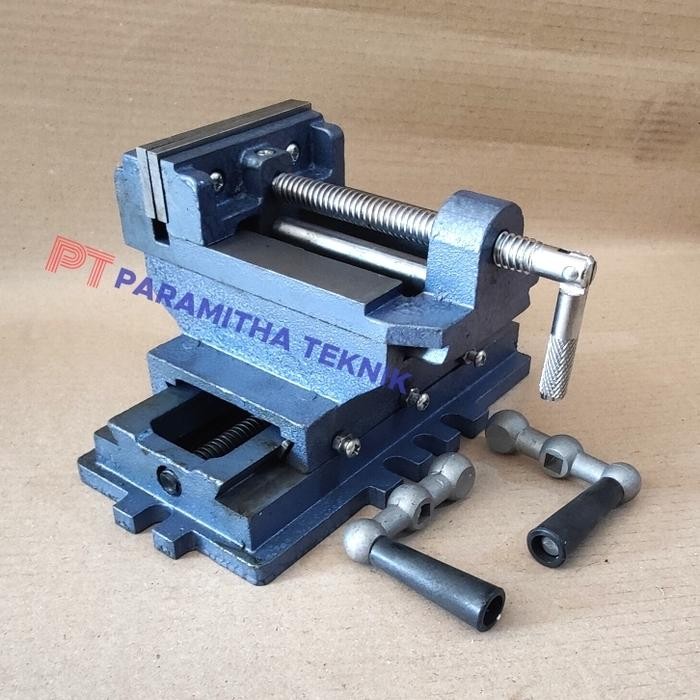 Paling Murah Catok Cross 4" Ragum Bais Silang Geser 100 Mm Bench Cross Vise 4 Inch