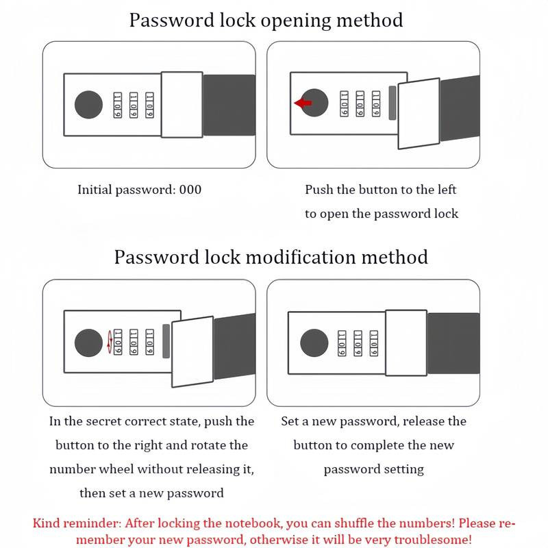 

Buku Jurnal Leather Notebook Diary 300 Halaman with Lock - JJ-03