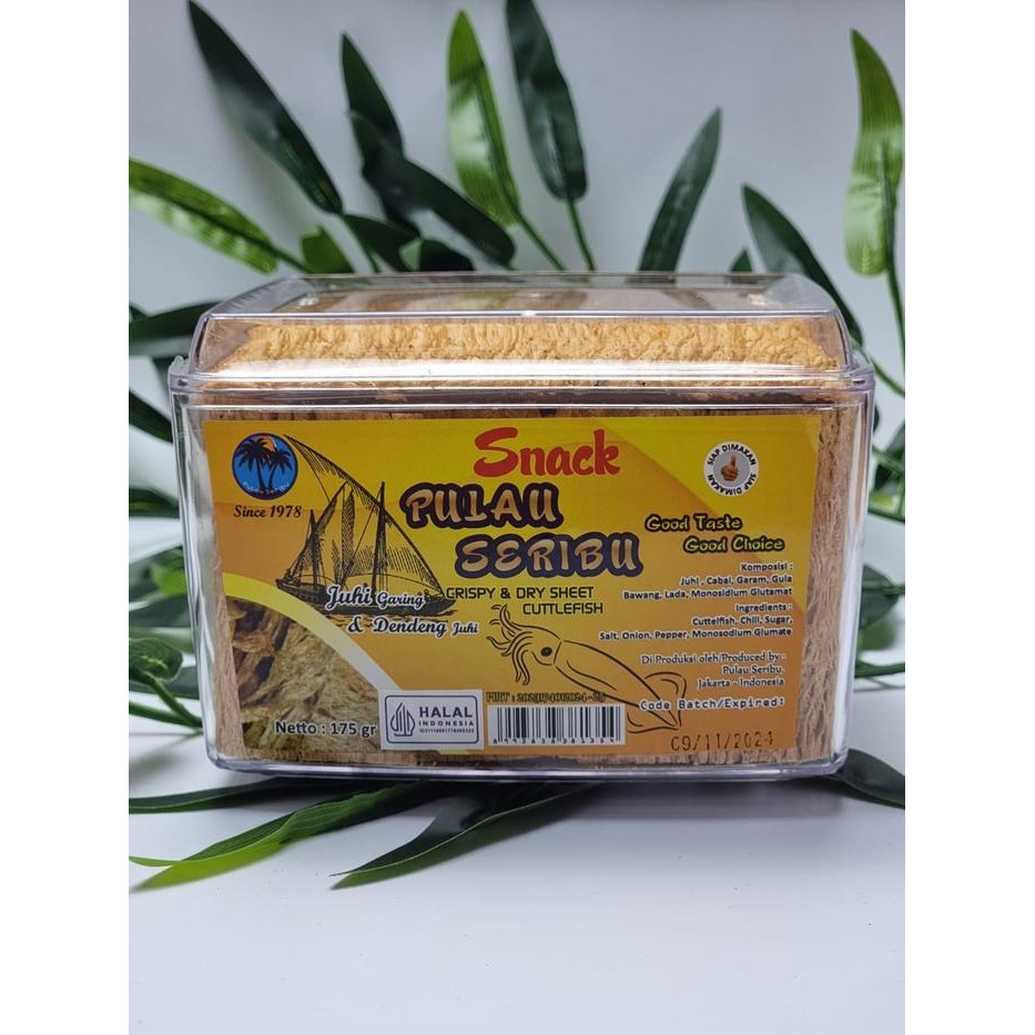 

MAKANAN RINGAN SNACK JUHI PULAU SERIBU TOPLES SEDANG CUMI KERING