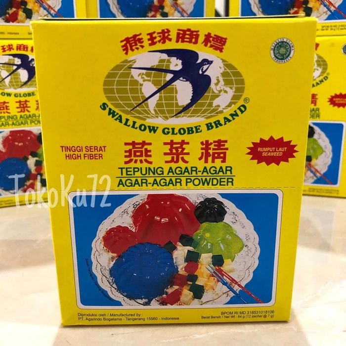 

BisaInstan- Agar Swallow Putih perbox isi 12 pcs