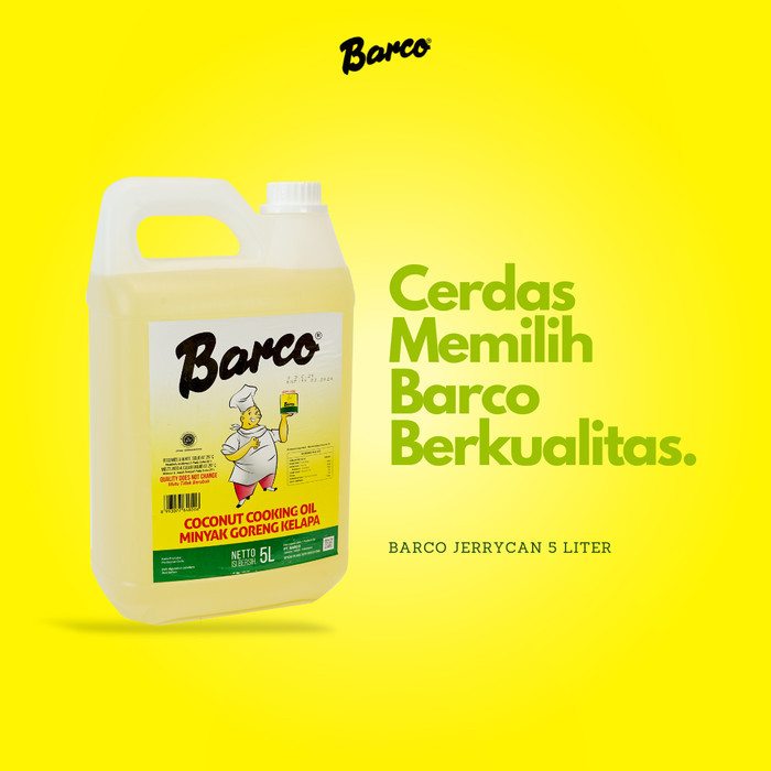 

BisaInstan- Barco Minyak Goreng kelapa 5 Ltr - Jerrycan