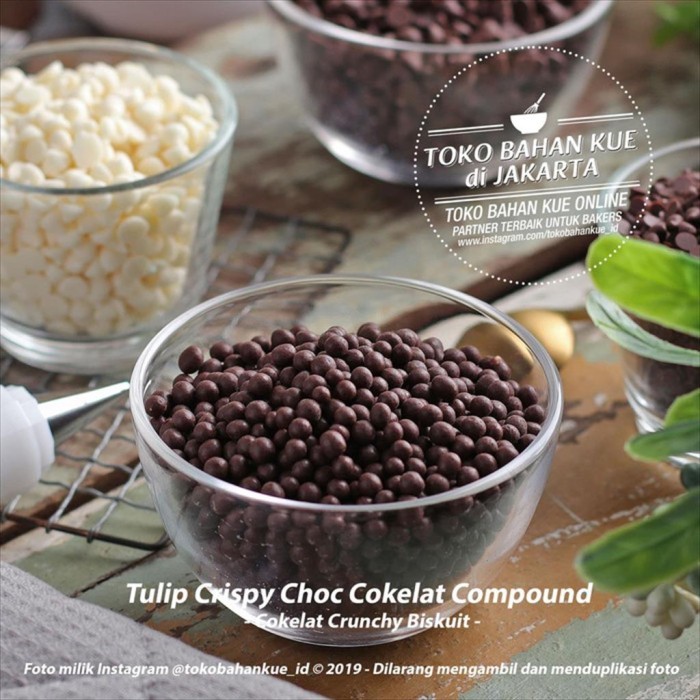 

BisaInstan- Tulip - CRISPY CHOC 250gr Choco Ball Crispearls Chocolate Compound Kue