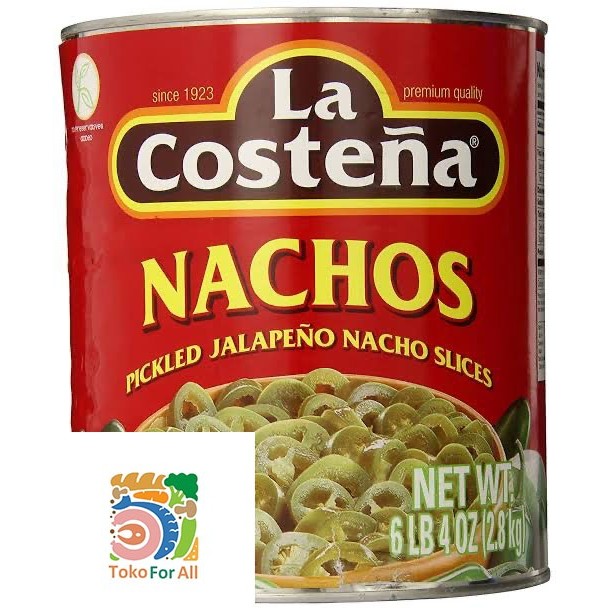 

BisaInstan- La Costena - NACHOS - Pickled Jalapeno Nacho Slices (2.8 kg)
