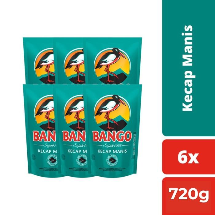 

BisaInstan- Bango Kecap Manis Kemasan Pouch Refill 720gr Isi 6