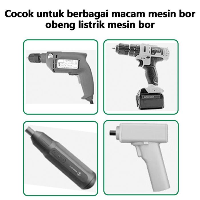 MIRAI - ISKU Mata Bor Obeng Set 6pcs Screwdriver Bit Set Impact Bit Holder Mata Obeng Plus Minus