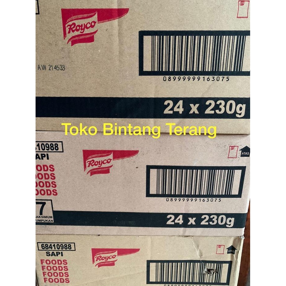 

BisaInstan- Royco Kaldu Sapi 230 gr x 24 pcs per 1 Dus / Karton (ukuran 250gr)