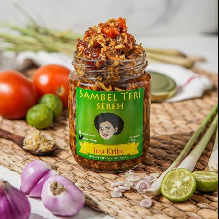 

Kirim,HariYgSama- SAMBEL TERI SEREH Sambal Ibu Kribo Khas Bogor