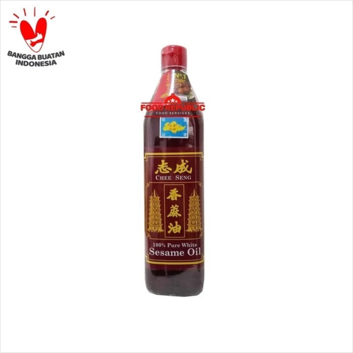 

Kirim,HariYgSama- MINYAK WIJEN - PURE WHITE SESAME OIL 750 ML CHEE SENG - PAGODA HALAL