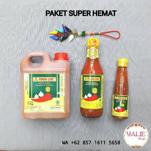 

BisaInstan- 1 KG + 330ml + 140ml PAKET SUPER HEMAT SAUS SAMBAL POHON CABE