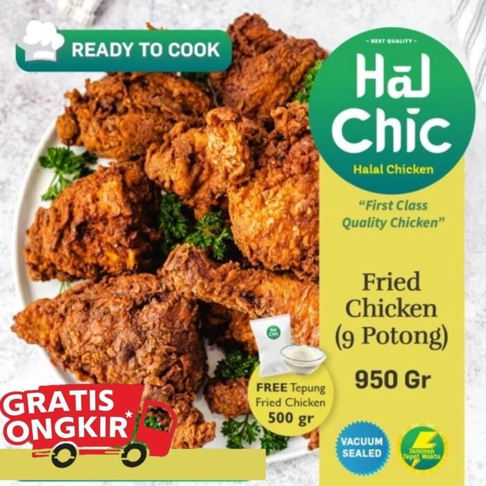 

Kirim,HariYgSama- Fried Chicken HALAL CHICKEN (9 potong) 0.95 Kg