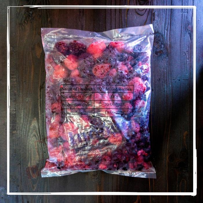 

BisaInstan- IQF FROZEN MIXED BERRES MIX BERRY 1KG