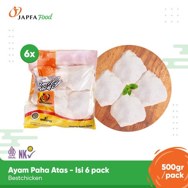 

Kirim,HariYgSama- Bestchicken Bundling Hemat Paha Atas Ayam 500 gr - Isi 6 pack