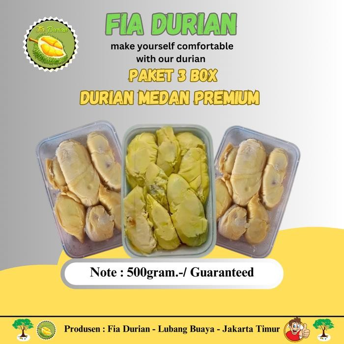 

BisaInstan- DURIAN KUPAS / PAKET 3 BOX 100K DURIAN PREMIUM 500Gram