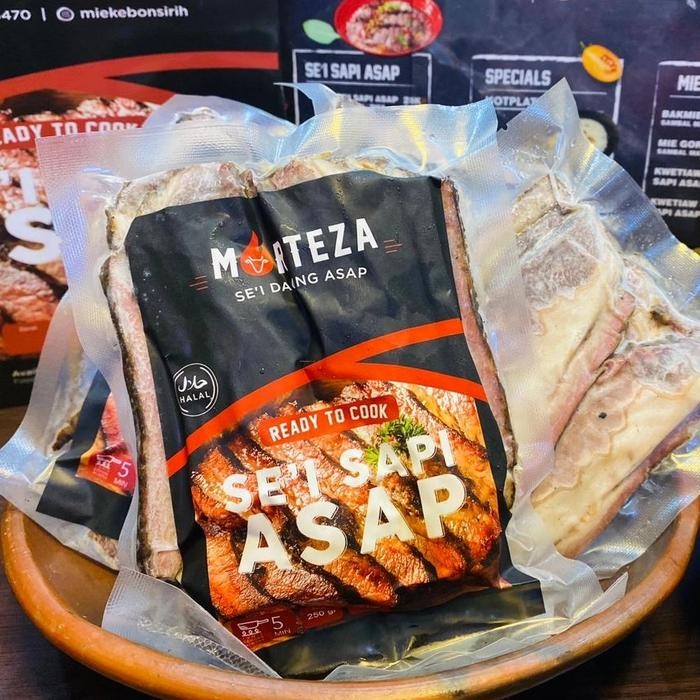 

Kirim,HariYgSama- Sei Sapi Asap Morteza - BRISKET (WAGYU) 250gram Frozen Vacuum Pack