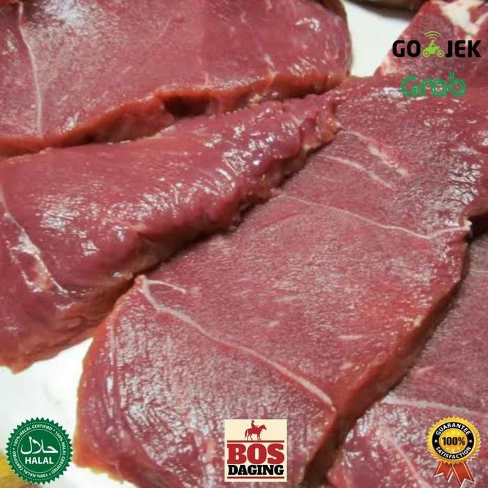 

Kirim,HariYgSama- Daging sapi sirloin dendeng 1kg dijamin segar bukan beku impor