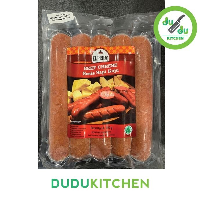 

Kirim,HariYgSama- (Dudu Kitchen) El Primo Beef Cheese - Sosis Sapi Keju Sausage 500gr