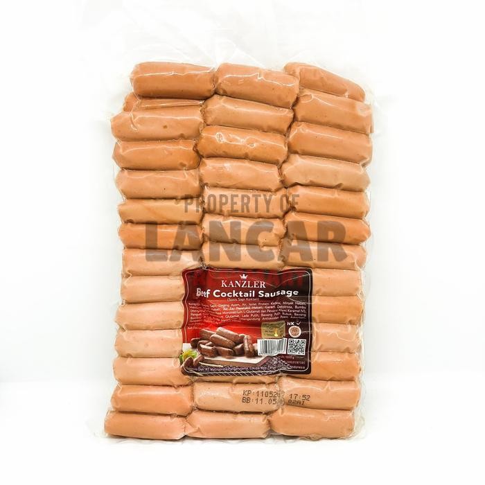 

Kirim,HariYgSama- KANZLER SOSIS BEEF COCKTAIL 1KG (ISI 80PCS)