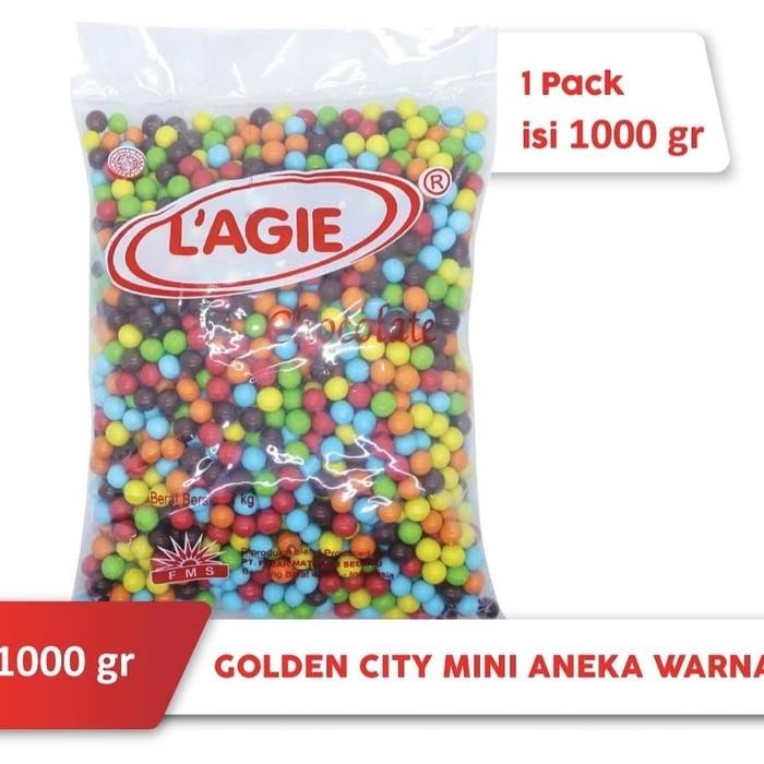 

Kirim,HariYgSama- 1kg coklat lagie golden city mini warna