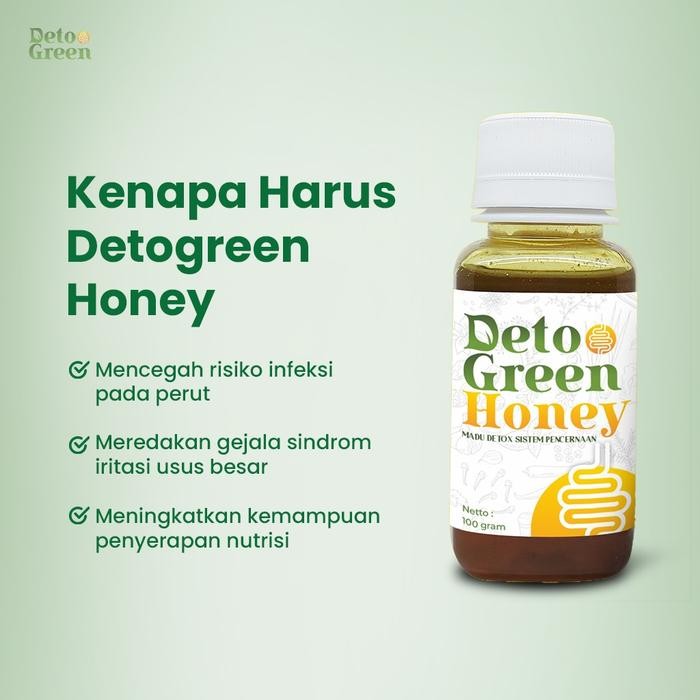 

Terlaris- Bundling Detogreen Tea & Detogreen Honey Paket 2 Teh Dan 1 Madu Herbal Alami 3 Pcs