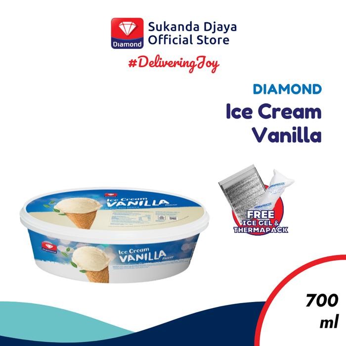 

Kirim,HariYgSama- Diamond Ice Cream Vanilla 700 Ml