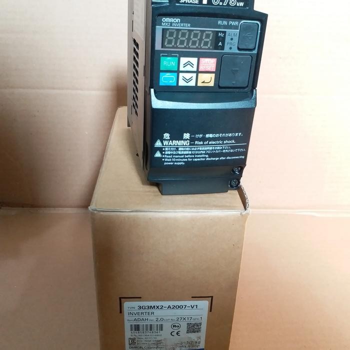 JT READY OMRON INVERTER 220V 1HP 0.75KW TYPE 3G3MX2-A2007-V1