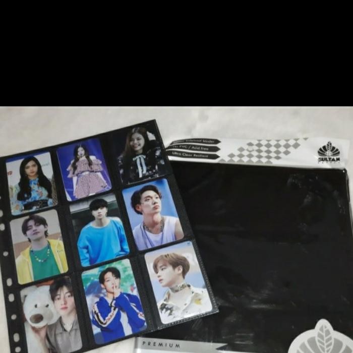 

18POCKET PAGE BINDER SULTAN PREMIUM FOR MTG POKEMON KPOP ISI 25 BLACK