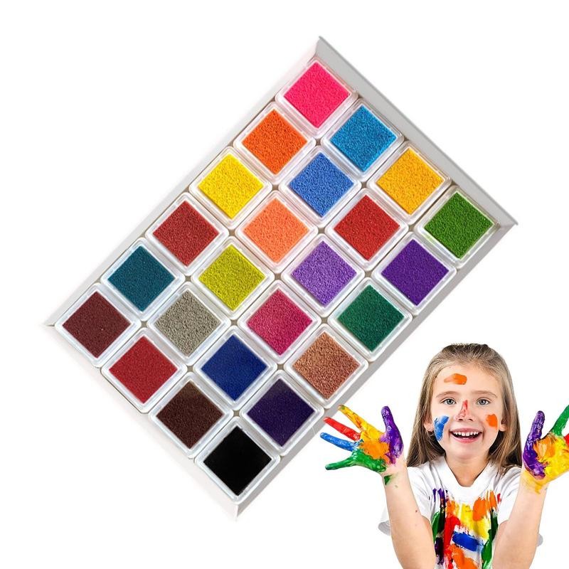 

Safe Finger Paints Diy Finger Drawing Kit 24 Colors Funny Art Painting Crafts For Children Kids Boys