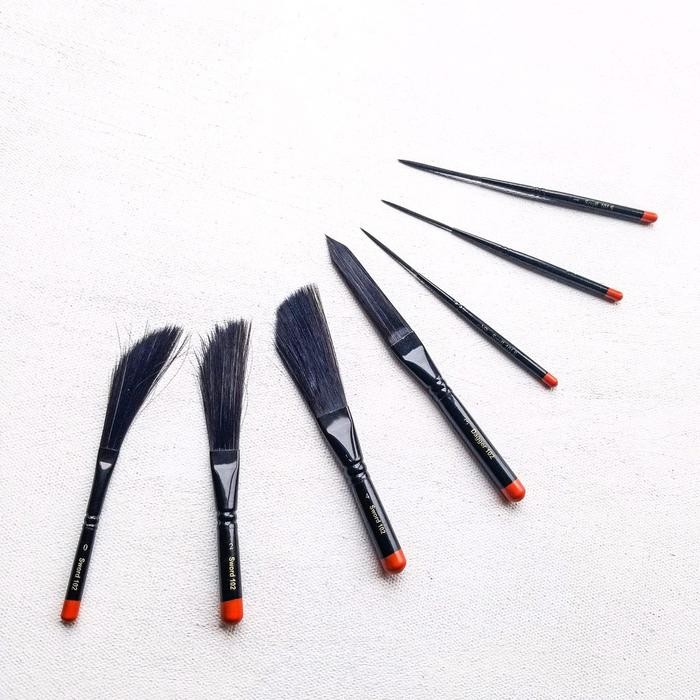 

ready stok degoya de goya pinstripe scroll brush kuas lukis kaligrafi bulu panjang original