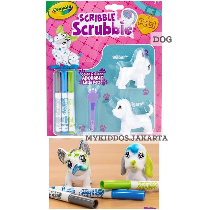 

ready stok crayola scribble scrubbie pets 2 pack - mainan mewarnai anak original