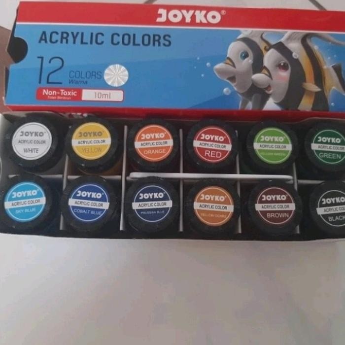

ready stok cat acrylic joyko acc-10ml-12 warna . original