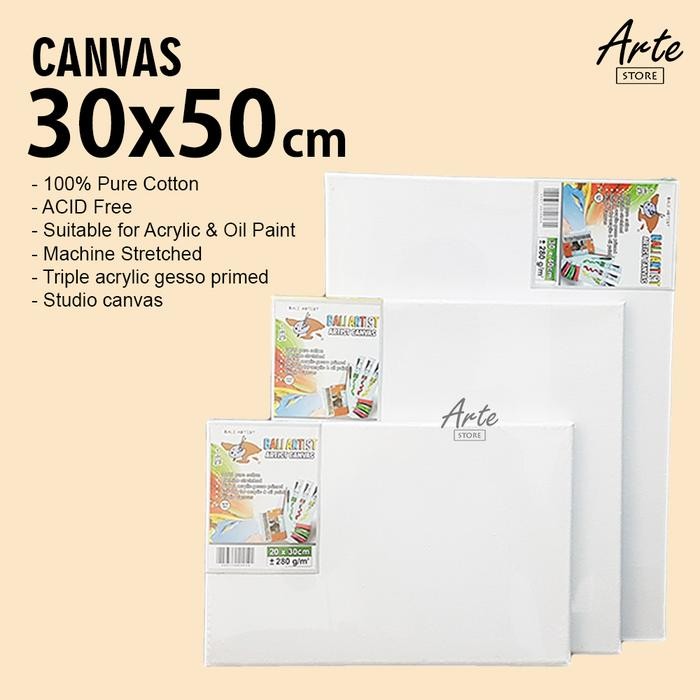 

ready stok kanvas lukis bali artist 30x50 cm original