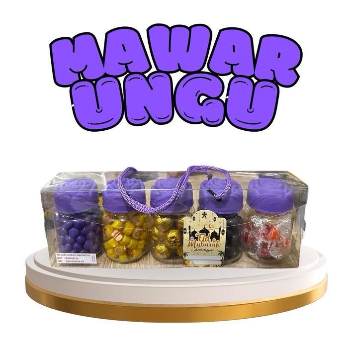 

EXC LIVE Hampers MAWAR UNGU isIi 5 toples cantik - hampers hari raya - hampers lebaran - hampers