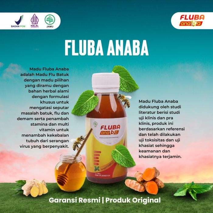 

Terlaris- Madu Fluba Anaba Original 100% Isi 130Ml -Gratisongkir