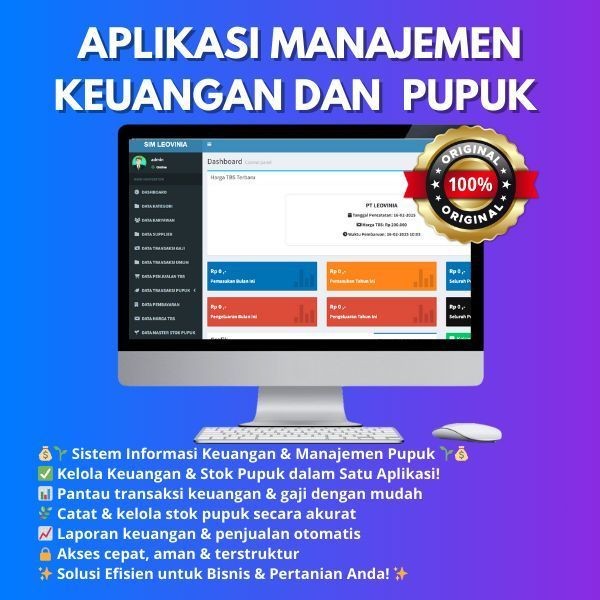 Software Aplikasi Management Inventory Gudang Pupuk berbasis web