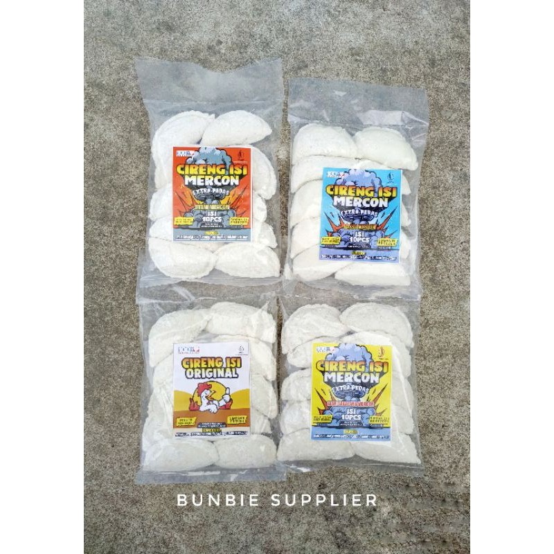 

Cireng Isi Mercon Extra Pedas dan Orinal Isi 10pcs (PACK) Cireng Homemade Camilan Frozen Food