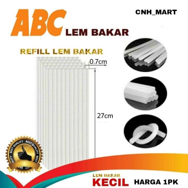 

Isi Lem Tembak Kecil Panjang 27 CM / lem Bakar 27 CM / Buat Mesin Glue Gun Kecil / Harga 1PAK ABC =