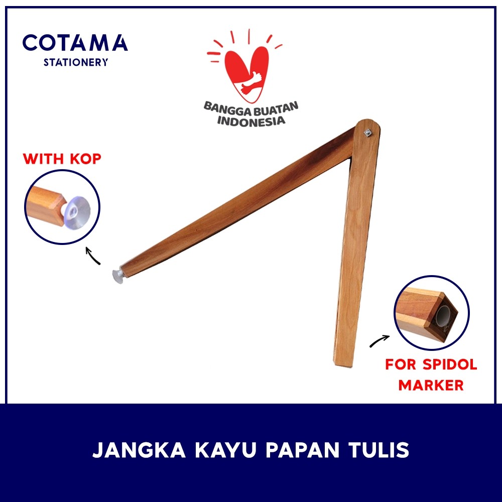 

Jangka Kayu Papan Tulis untuk Spidol dengan Kop