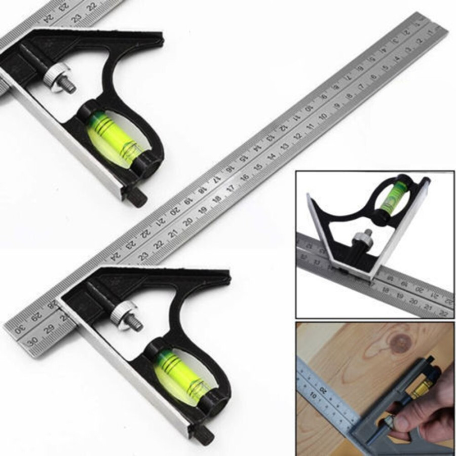 

Penggaris Siku L Waterpass Kombinasi Square Ruler Sudut Presisi Air Geser Serbaguna Alat Ukur Tukang