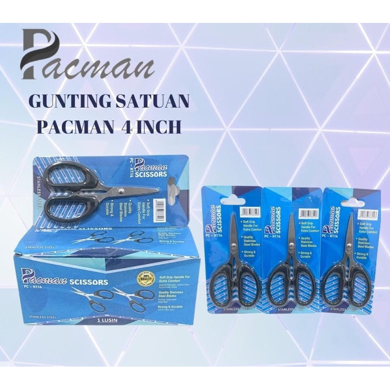 

GROSIR 1box(12pcs) Pacman Gunting 4inch gunting kecil
