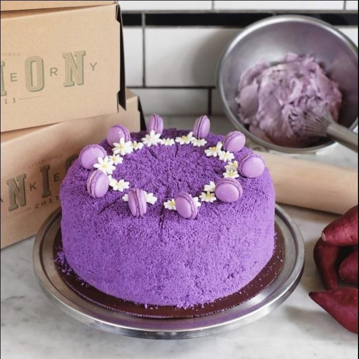 

NewZbgt- Union Ube Velvet Cake 24cm (Kue Ulang Tahun/Birthday)