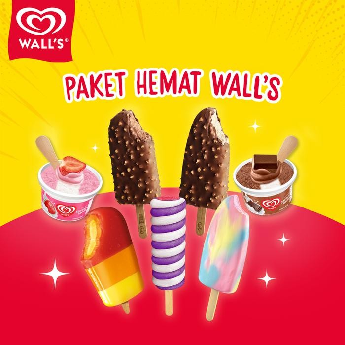 

NewZbgt- Paket Hemat Wall's - Es Krim/Ice Cream Wall's