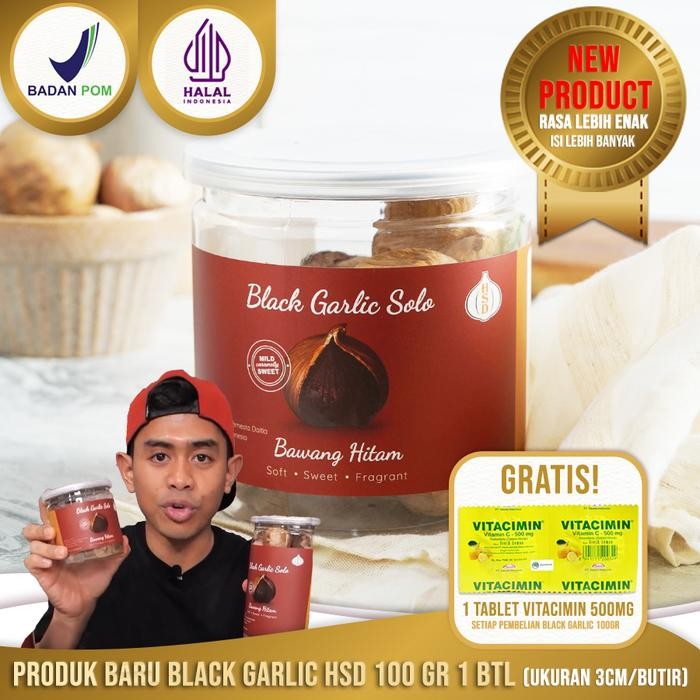 

NewZbgt- Black Garlic Tunggal HSD 100g size 3cm Fermentasi 90 Hari, 100% Alami