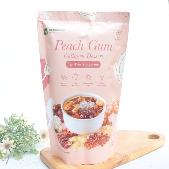 

NewZbgt- 165G PEACH GUM COLLAGEN DESSERT WITH TANGERINE - HERBALEO