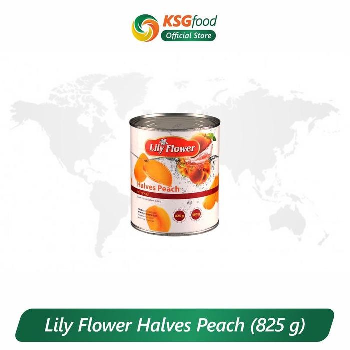 

NewZbgt- LILY FLOWER PEACH HALVES