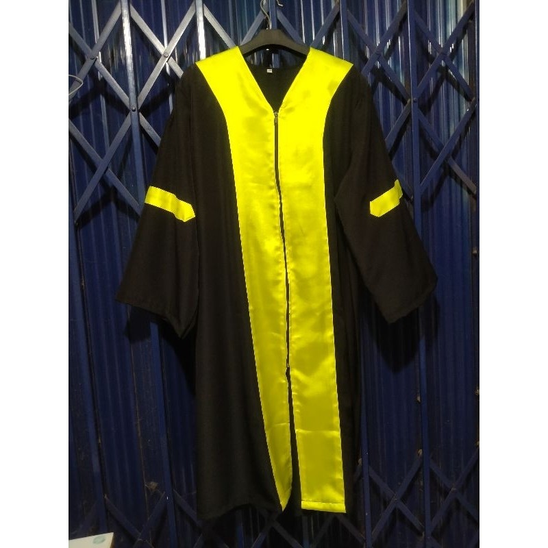 New Ready Oneset Toga Wisuda Ut (Jubah + Toga Tali Kuning + Slaber/Matras Wisuda) Universitas