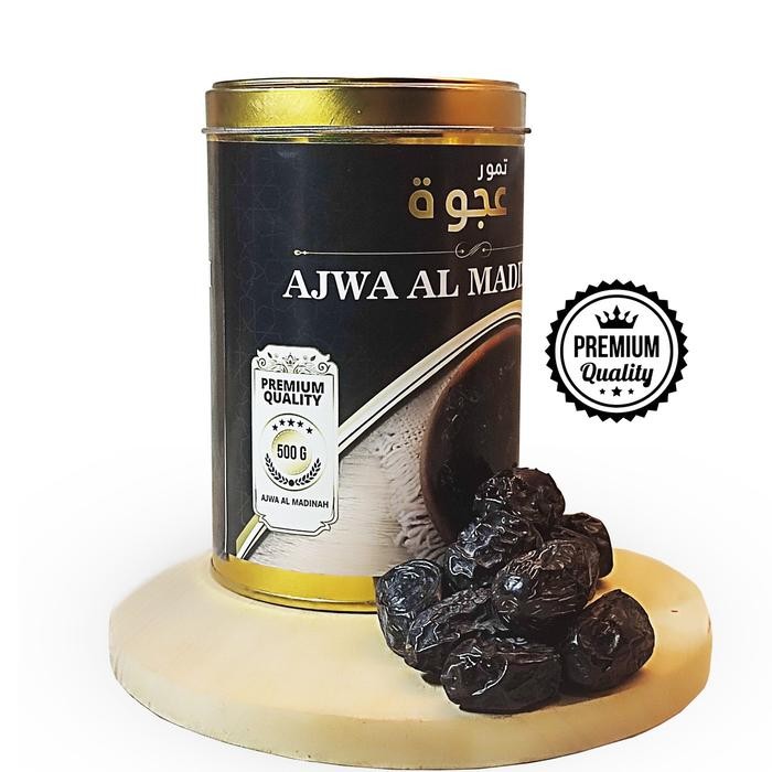 

NewZbgt- Kurma Ajwa Kaleng 500gr-Kurma Ajwa Almadinah Premium Food