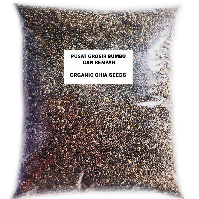 

NewZbgt- CHIA SEEDS 1 KG - ORGANIC CHIA SEEDS MEXICO SUPER FOOD - HARGA GROSIR