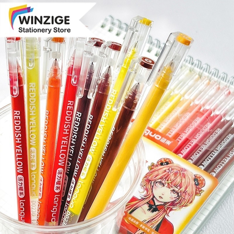 

Winzige 99 colors pulpen drawing pena warna warni pulpen lucu gel pen aesthetic morandi pastel retro