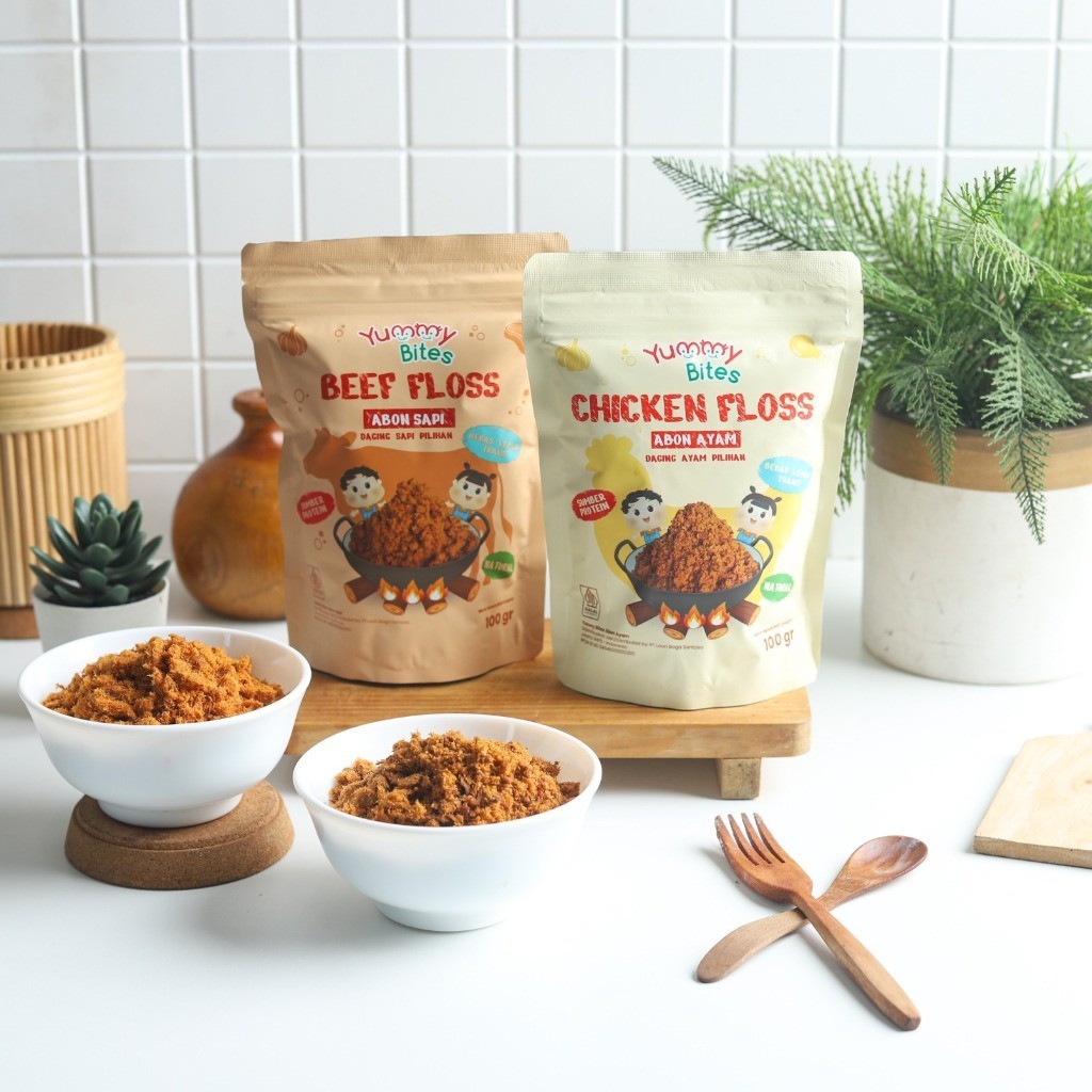 

Yummy Bites - Yummy Bites Abon Mpasi Non MSG Tanpa Pengawet Booster Anak 100g / Abon Sapi Abon Ayam