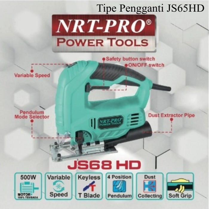 Jigsaw NRT JS65HD Mesin Gergaji Potong Jig Saw NRT PRO JS 65 HD
